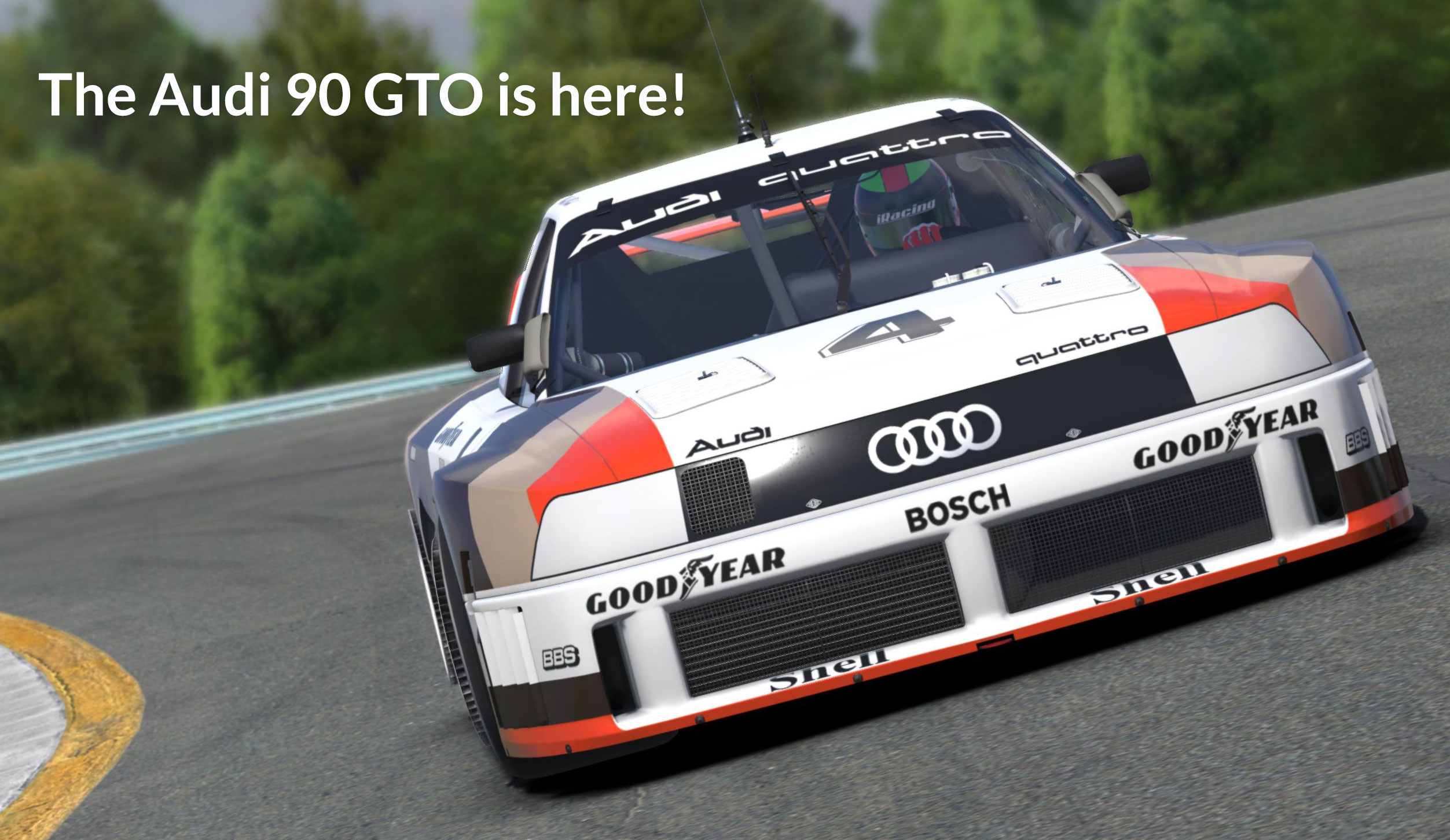 Audi 90 GTO Poised to Repeat History on iRacing iRacing
