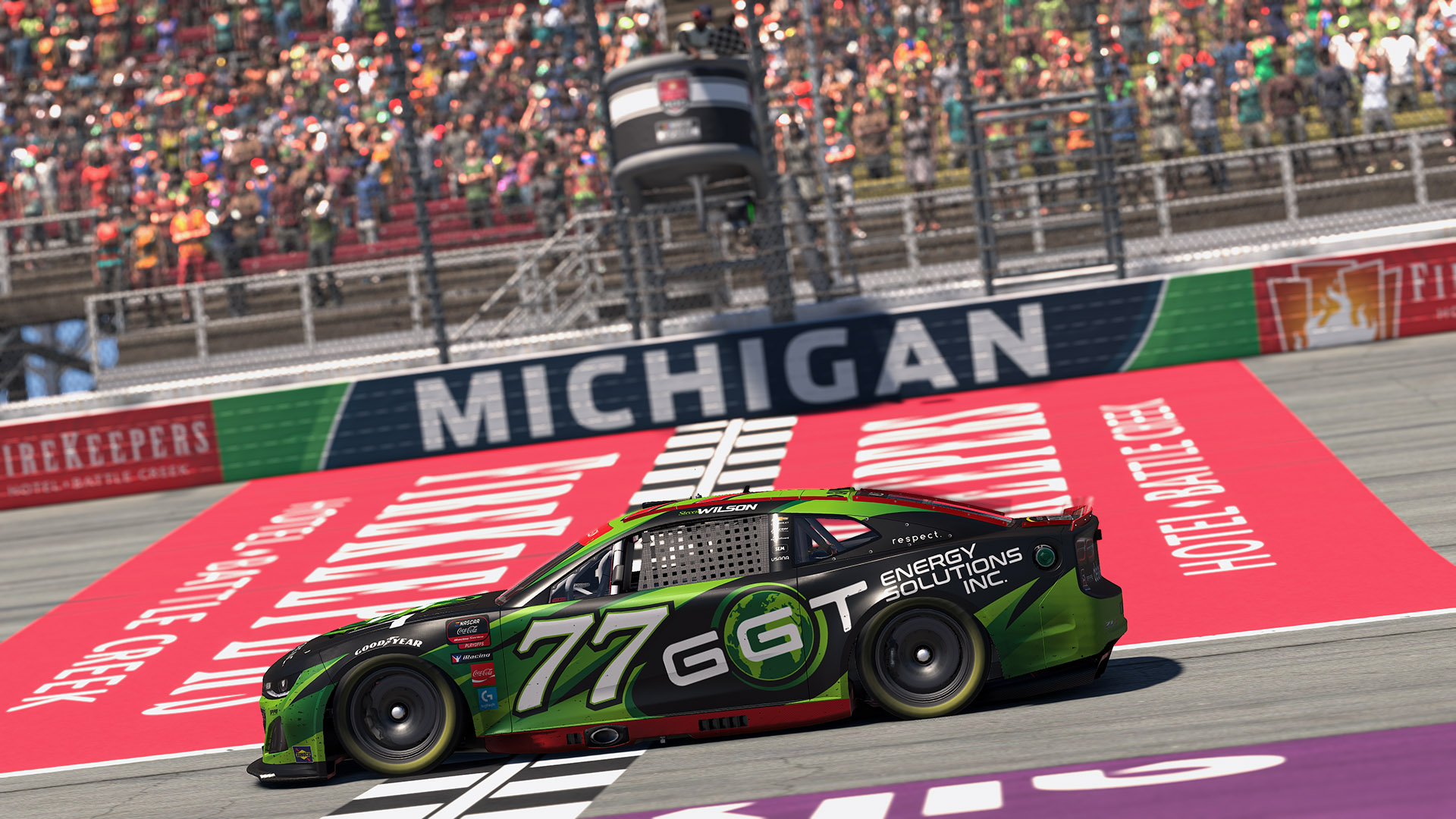 Seven up! Steven Wilson breaks single-season wins record; will race for eNASCAR Coca-Cola iRacing Series title after Michigan win